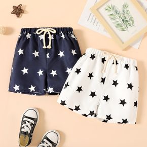 Toddler Boy Casual Stars Print Elasticized Shorts