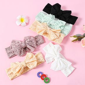 3-pack Pure Color Hollow Out Bow Headband for Girls