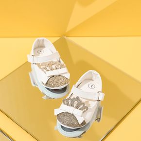 Prewalker-Schuhe mit Paillettenkrone für Babys / Kleinkinder