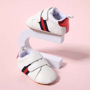 Baby / Kleinkind gestreifte Prewalker-Schuhe mit doppeltem Klettverschluss und weicher Sohle