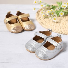 Baby-/Kleinkind-Prewalker-Schuhe mit kontrastierendem Glitzer und weicher Sohle