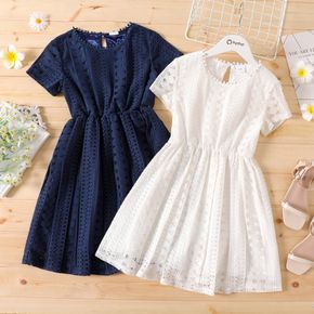 Kid Girl Lace Solid color Dress