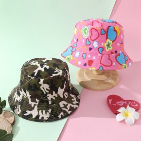 Chapéu balde de camuflagem com estampa allover para criança/criança