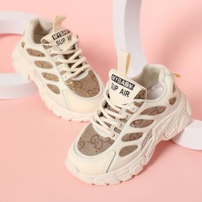 Toddler / Kid Letter Graphic Lace-up Chunky Sneakers