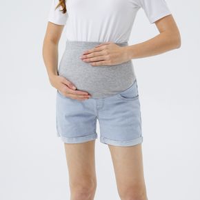 Maternity casual Plain Print Regular type jeans