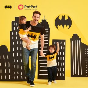 Kurzarm-T-Shirts mit Batman-Grafik in Blockfarben für Papa und mich