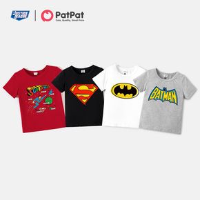 T-shirt décontracté en coton à manches courtes pour tout-petit garçon Justice League