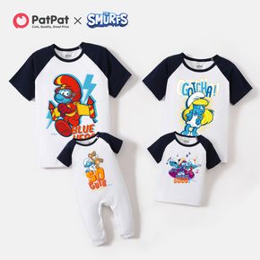 The Smurfs Family Matching 100% Cotton Graphic Raglan-sleeve T-shirts