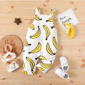 Baby Boy Allover Banana Print Bib Pants Overalls