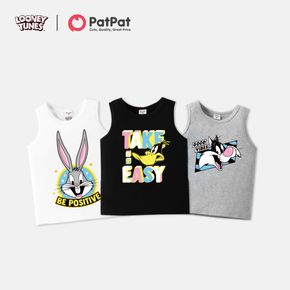Looney Tunes Toddler Boy/Girl Letter Print Cotton Tank Top