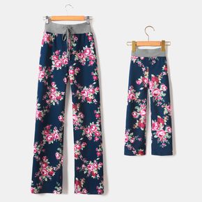 Floral Print Pattern Pants for Mom and Me