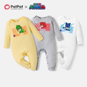 PJ Masks Baby Boy/Girl 100% Cotton Long-sleeve Graphic Jumpsuit