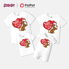 Scooby-Doo Family Matching White Short-sleeve Graphic T-shirts