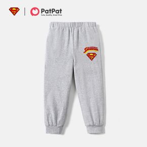 super-homem garoto menino clássico super herói logo calça de moletom