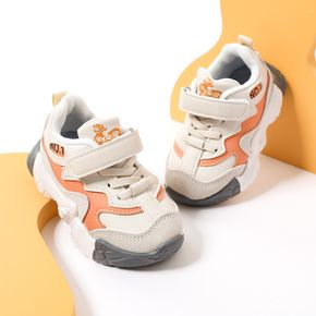 Toddler Color Block Velcro Strap Sports Shoes