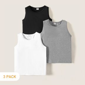 3-Pack/1-Pack Kid Girl Solid Color Tank Top