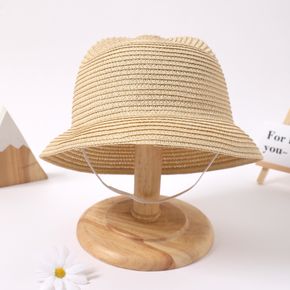 Baby / Toddler / Kid Dual Ears Solid Straw Hat