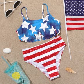 Independence Day 2pcs Kid Girl Swimsuit Set