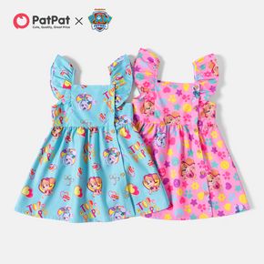 PAW Patrol Toddler Girl Ruffled Button Design Sleeveless Dress