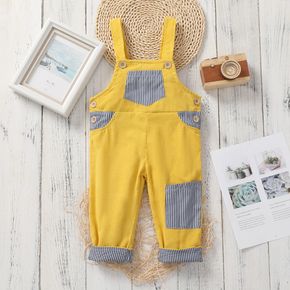 Toddler Boy Colorblock Striped Corduroy Overalls