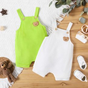 Baby-Cartoon-Bären-Design, feste Waffel-Overall-Shorts