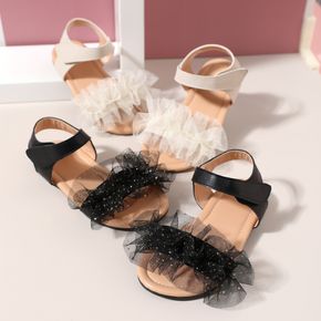 Toddler Solid Lace Trim Sandals