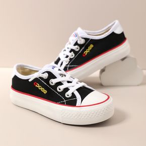 Toddler / Kid Lace Up Colorblock Canvas Shoes