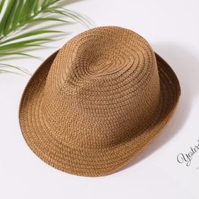 Baby Khaki Simple Straw Hat
