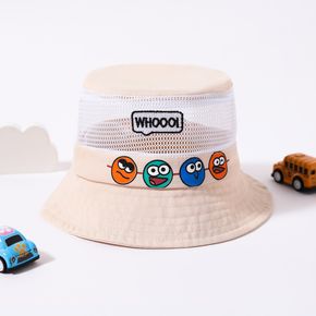 Baby / Toddler Emoji Graphic Breathable Visor Drawstring Bucket Hat