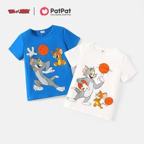 Tom and Jerry Kid Girl 100% Cotton Ball Print Short-sleeve Tee