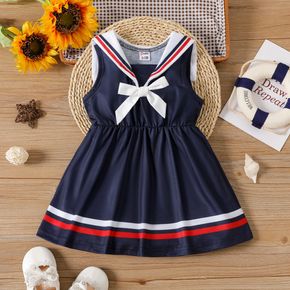 Baby Girl Sailor Outfit Bow Front Tank Dress