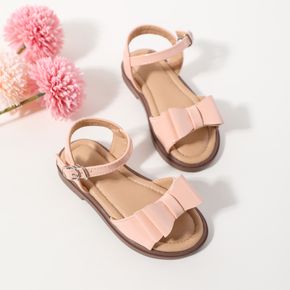 Toddler / Kid Bow Decor Pink PU Sandals