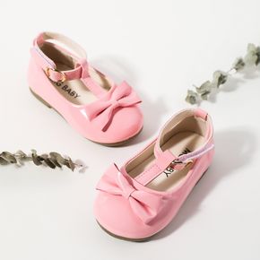 Toddler Bow Decor Pink Flats