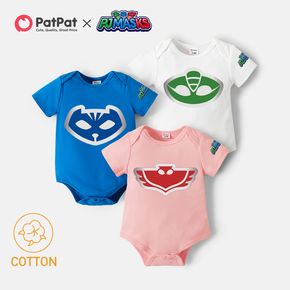 PJ Masks Baby Boy/Girl Hero Mask Graphic Short-sleeve Cotton Bodysuit