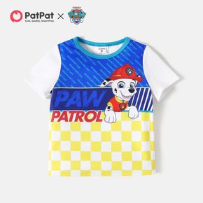 PAW Patrol Toddler Boy Letter Print Colorblock Short-sleeve Tee