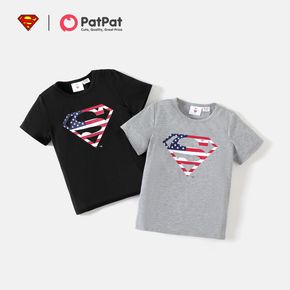 camiseta manga curta do dia da independência superman garoto menino