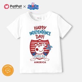 Peppa Pig Toddler Boy Happy 4th of July Cotton Tee