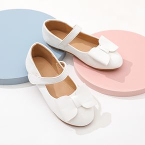 Toddler / Kid H Bow Decor Solid Mary Jane Shoes