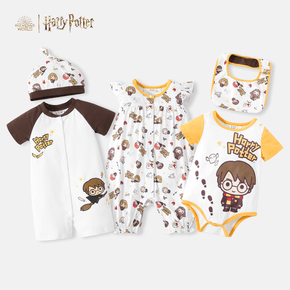 Harry Potter Baby Boy/Girl Graphic Short-sleeve Romper Set