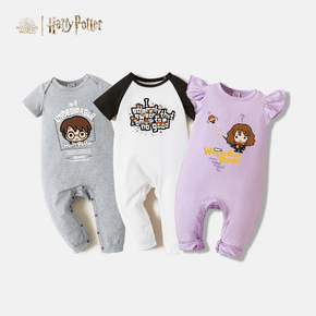 Harry Potter Baby Boy/Girl Cotton Short-sleeve Graphic Jumpsuit