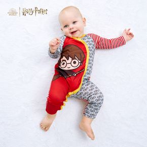 Harry Potter Baby Boy Colorblock Big Graphic Long-sleeve Jumpsuit