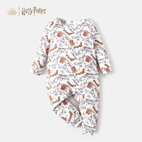 Harry Potter Baby Boy/Girl Gryffindor Owl Allover Jumpsuit