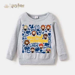 Harry Potter 100% Cotton Toddler Boy/Girl Mischief Managed Grey Pullover Sweatshirt