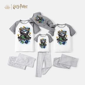 Harry Potter Family Matching Colorblock Tee and Stripe Pants Pajamas Sets(Flame Resistant)