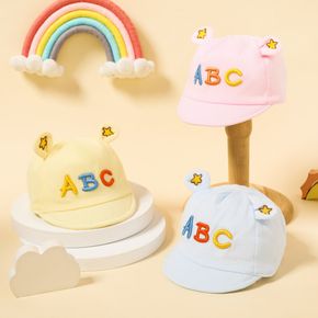 Baby Letter ABC Pattern Cute Dual Ears Visor Hat