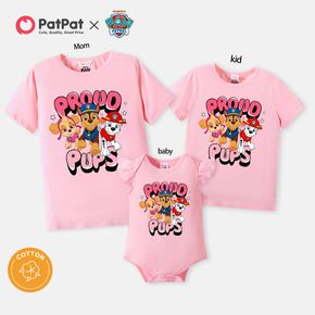 PAW Patrol Mommy and Me 100% Cotton Short-sleeve Graphic Pink T-shirts