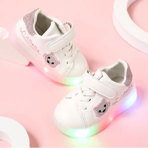 Toddler Embroidered Kitty Graphic LED Sneakers
