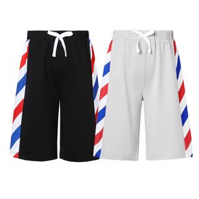 Kid Boy Casual Striped Colorblock Elasticized Shorts