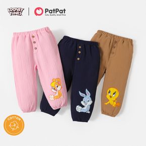 Looney Tunes 100% coton bébé garçon/fille bouton devant pantalon imprimé dessin animé