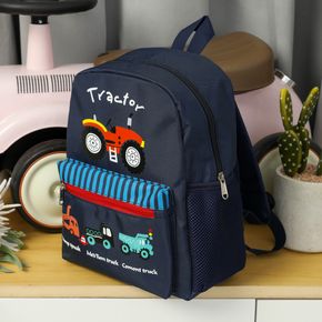 Baby Kids Cute Cartoon Print Backpack Toddler Square School Bag Travel Bag